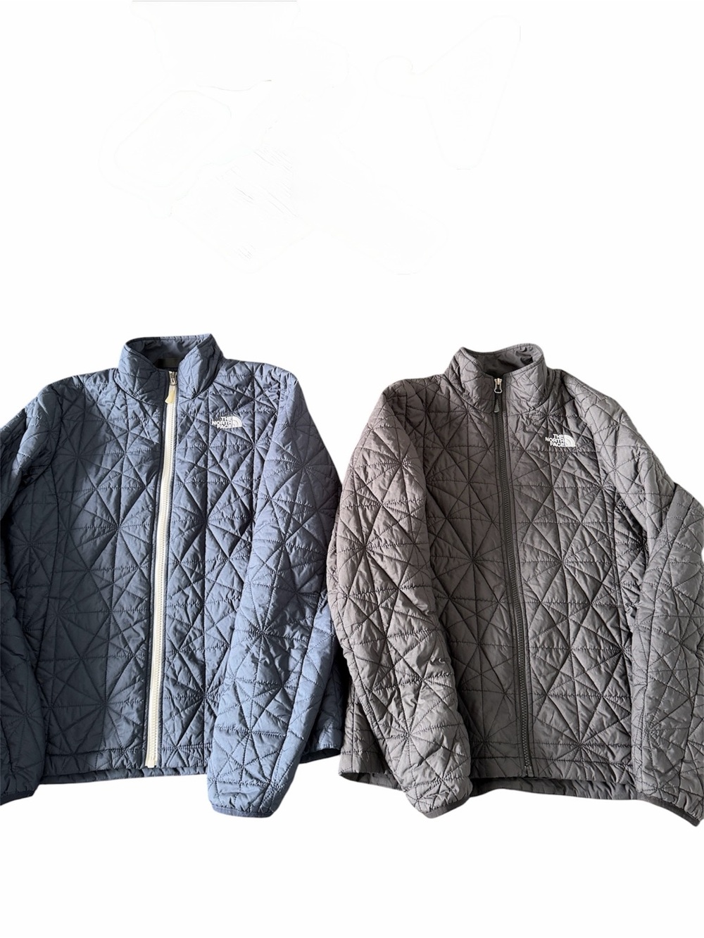 The North Face Quilted Packable Jackets - Blue & Black Duo Medium
